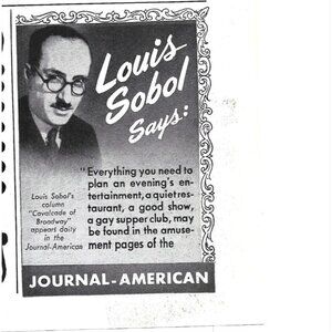 Louis Sabal Quote Journal American Advertisement 1950s Vintage Print Ad